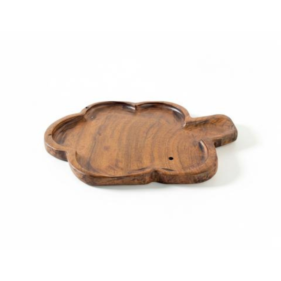 Handcrafted Wooden Turtle-Shaped Serving Tray