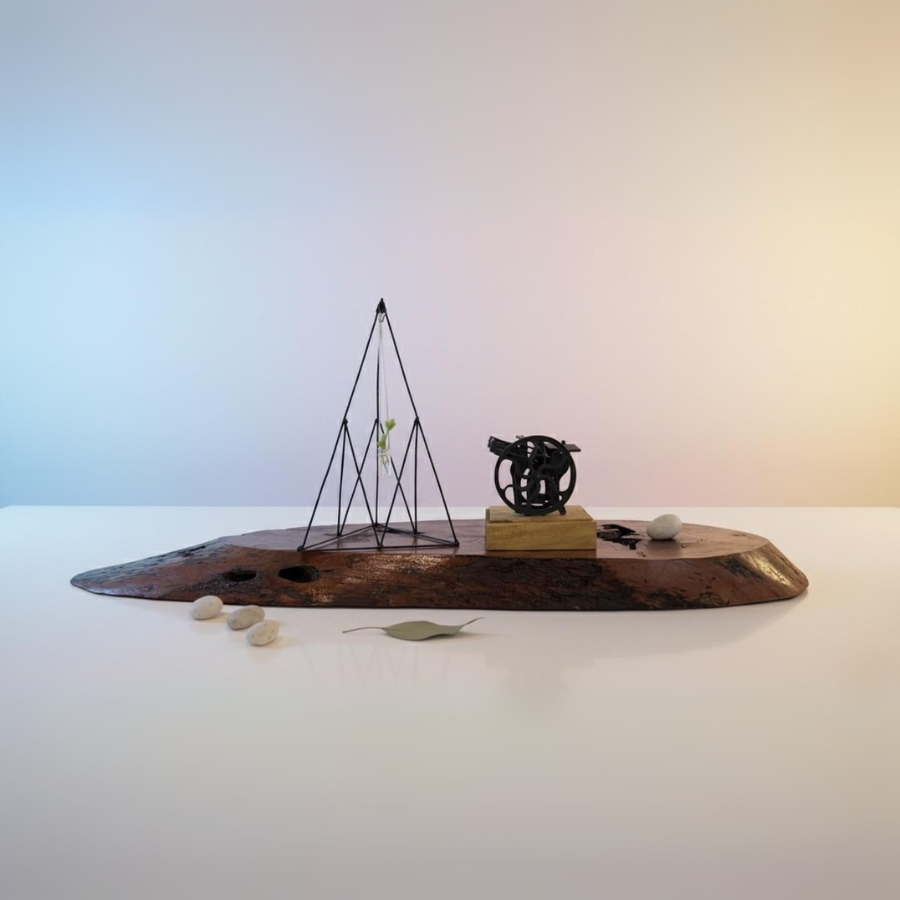 Modern Geometric Terrarium Art