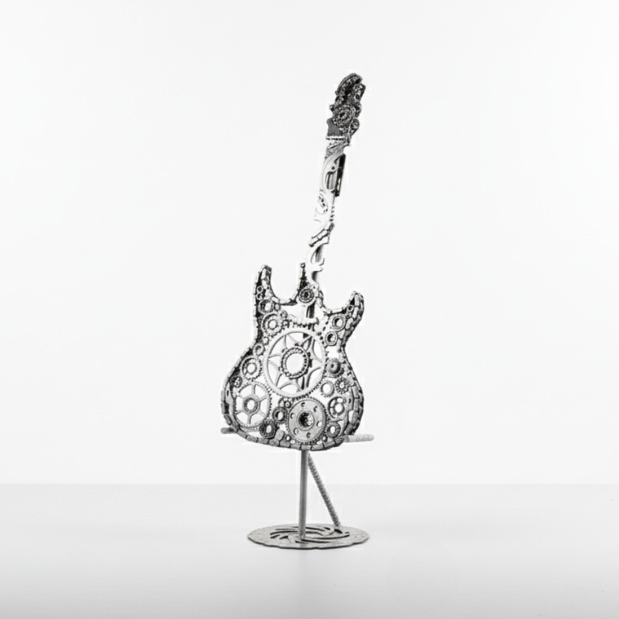 Steampunk Guitar Sculpture – Mechanical Art